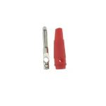 Conector banana 4mm rojo BP4526 para cables de medición Satkit