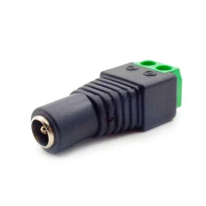 Conector borne hembra para tira led 12v DC de alimentación