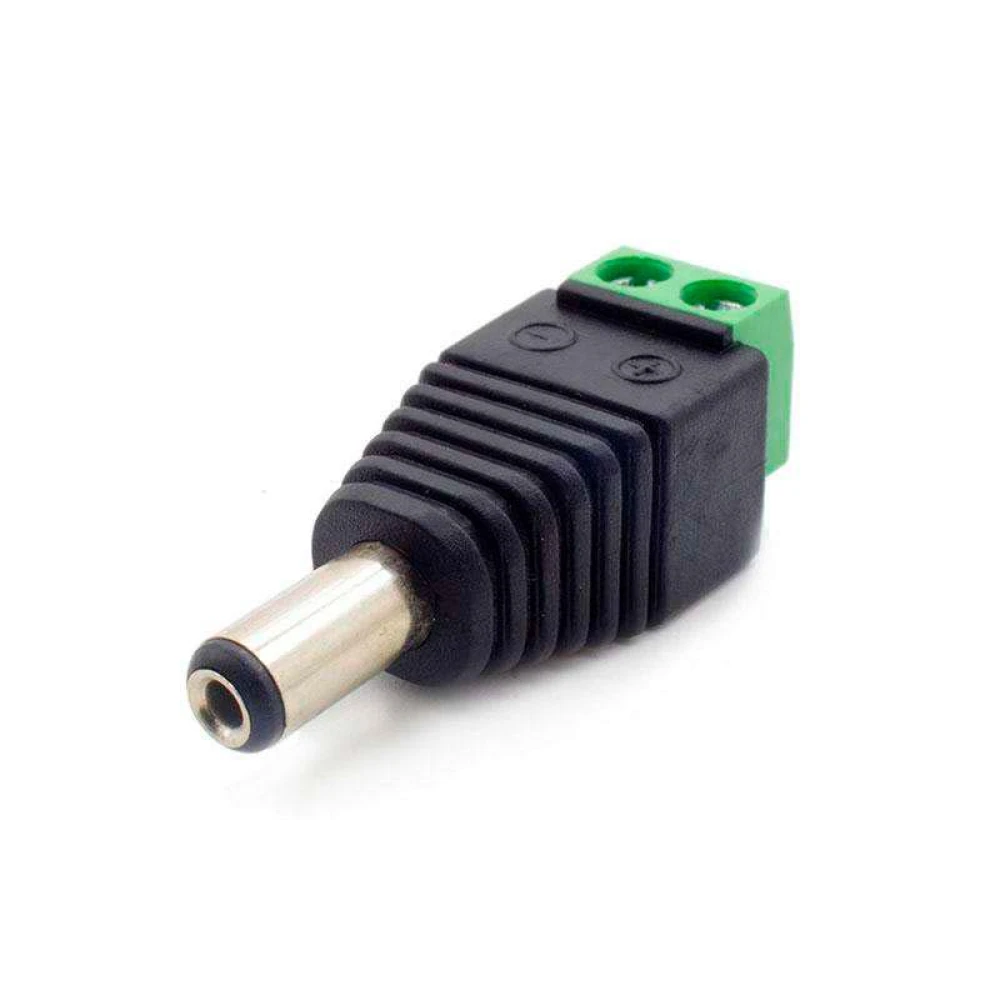 Conector borne macho para tira led 12v DC de alta calidad y fácil conexión