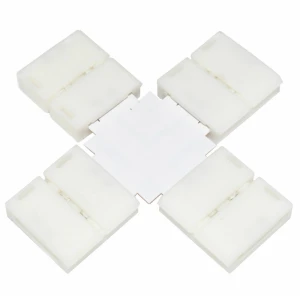 Conector de Clip LED Forma-X 10mm 4Pin 5050 RGB para Tira LED