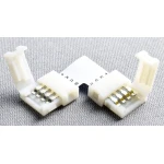 Conector LED Forma L 4 Pin 10mm 5050 RGB para Tiras LED YourLed