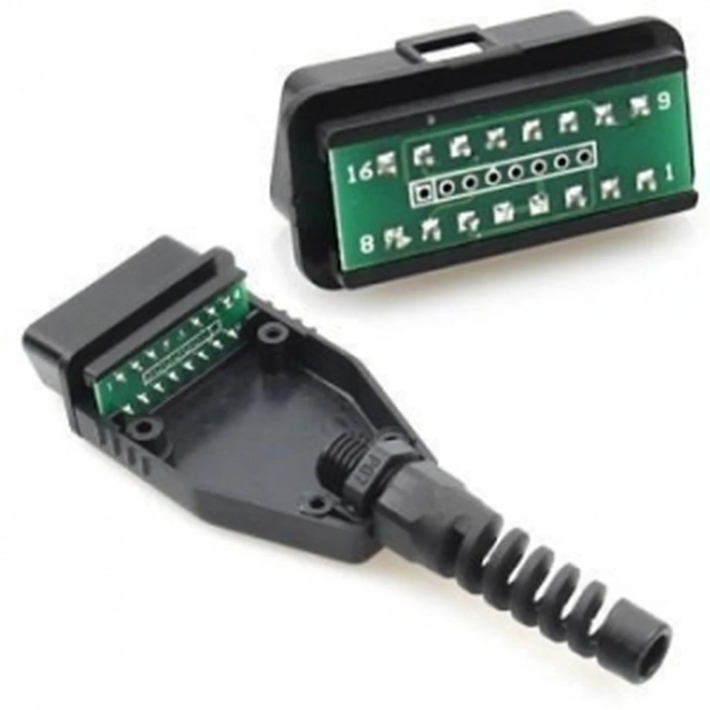 Conector OBD2 Macho 16 Pin para Diagnóstico Automotriz Konnwei