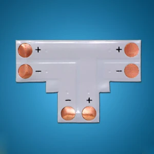 Conector Tipo T 3528 8mm 2 Pin para Tira LED RGB - Adaptador sin Soldadura