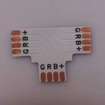 Conector Tipo T 5050 10mm 4 Pin RGB para Tira LED - Adaptador sin Soldadura