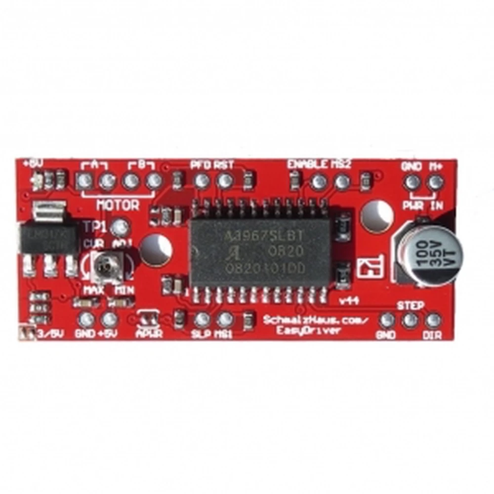 Controlador Easydriver V4.4 A3967 para motores paso a paso compatible Arduino