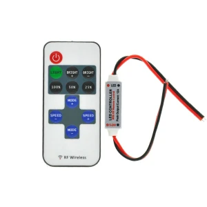 Controlador Led Dimmer 12v con mando a distancia para tiras led monocolor
