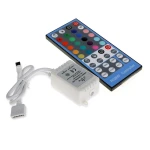 Controlador Tira Led RGBW 12V-24V con Dimmer y Control Remoto IR 40 Botones