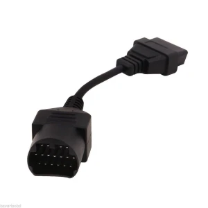 Convertidor Mazda 17 pin a OBDII 16 pin para diagnóstico automotriz