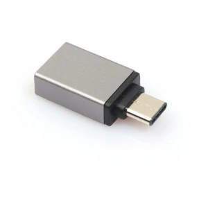 Convertidor OTG USB 2.0 a USB Tipo C - Adaptador USB 3.1 reversible para móviles
