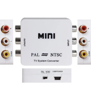 Convertidor PAL a NTSC bidireccional para TV - Adaptador de formato de video