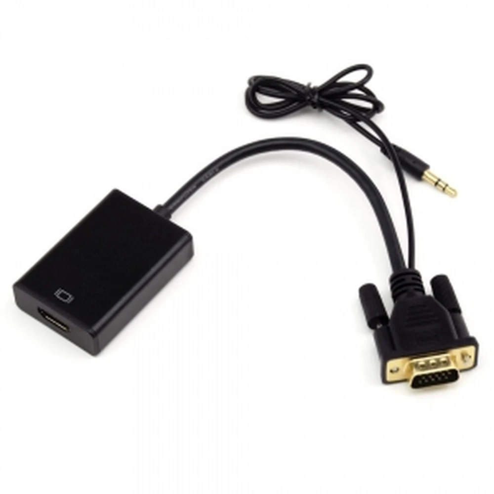 Convertidor VGA a HDMI con audio para señal de video y sonido integrado
