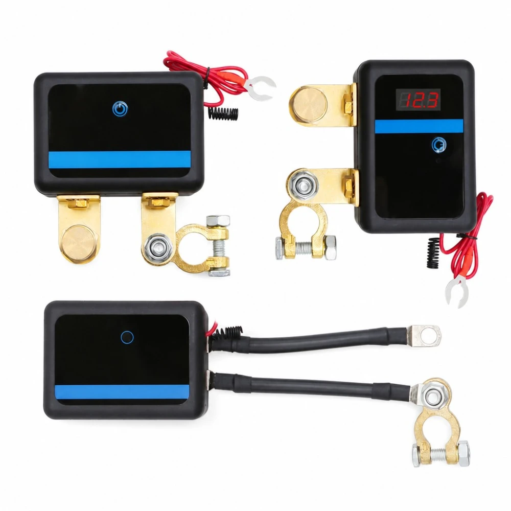 Desconectador de Batería Coche 12V Terminal Cortacorrientes Universal Antirrobo