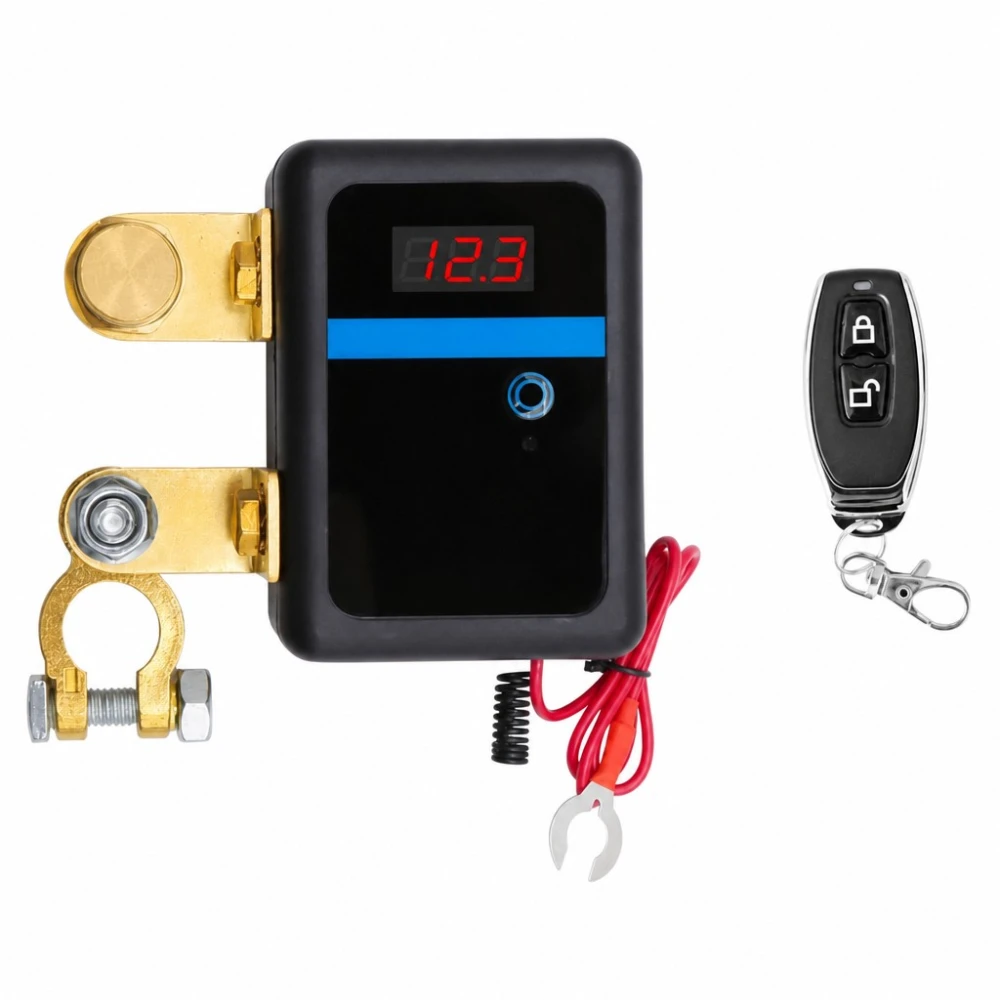 Desconectador de Batería Coche 12V Terminal Cortacorrientes Universal Antirrobo