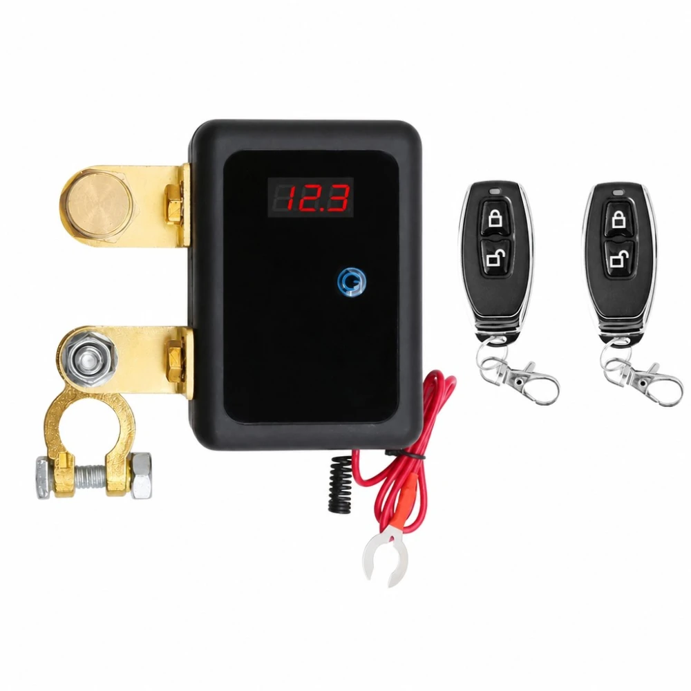 Desconectador de Batería Coche 12V Terminal Cortacorrientes Universal Antirrobo