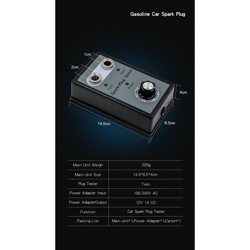 Detector de bujías doble orificio para coche - Analizador de encendido TSX TOOL