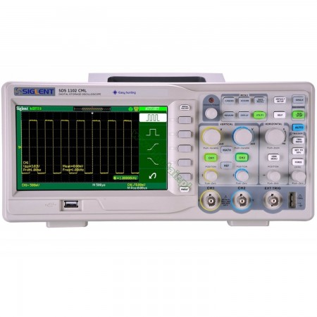 Oscilloscope numérique Siglent SDS1102CML+ 100mhz 7 Oscilloscopes Siglent 299.00 euro - satkit