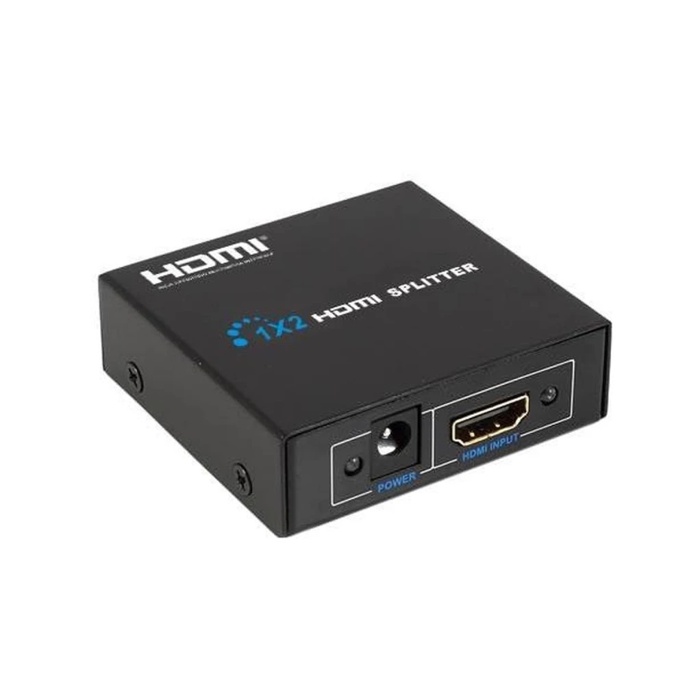 Divisor HDMI 1x2 Full HD con 1 entrada y 2 salidas compatible 1080p HDTV y 3D