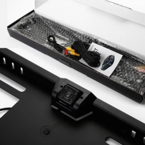 E315 4LED Marco de matrícula con cámara trasera visión nocturna para coche