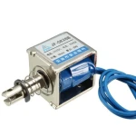 Electroimán 24V Empuja Estira JF-0826B con Retorno de Muelle