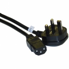 England / Uk Computer/Monitor Power Cord With Fuse, Bs 1363 To C13, Vde Approved, 6 Foot