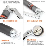 Engrasadora Manual 600ml con Bomba de Engrase y Manguera de Alta Presión