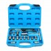 17pcs Diesel Injector Seat Cutter Universal Injector Re-Face Reamer Tool Set