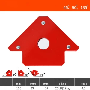 Escuadra Magnética para Soldar 120 mm con Iman Potente para Soldadura