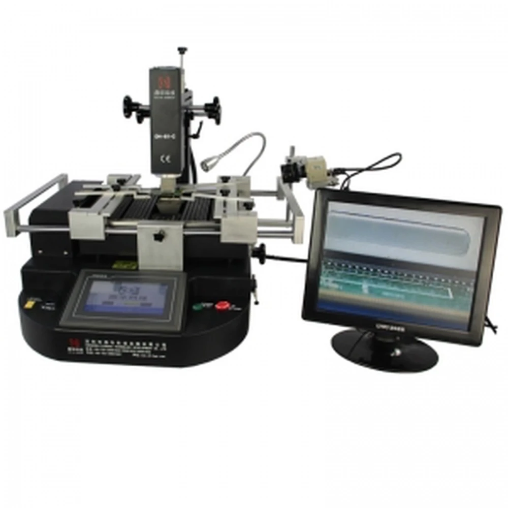 Estación Reballing Dinghua DH-B1-C con control táctil y tres calentadores independientes