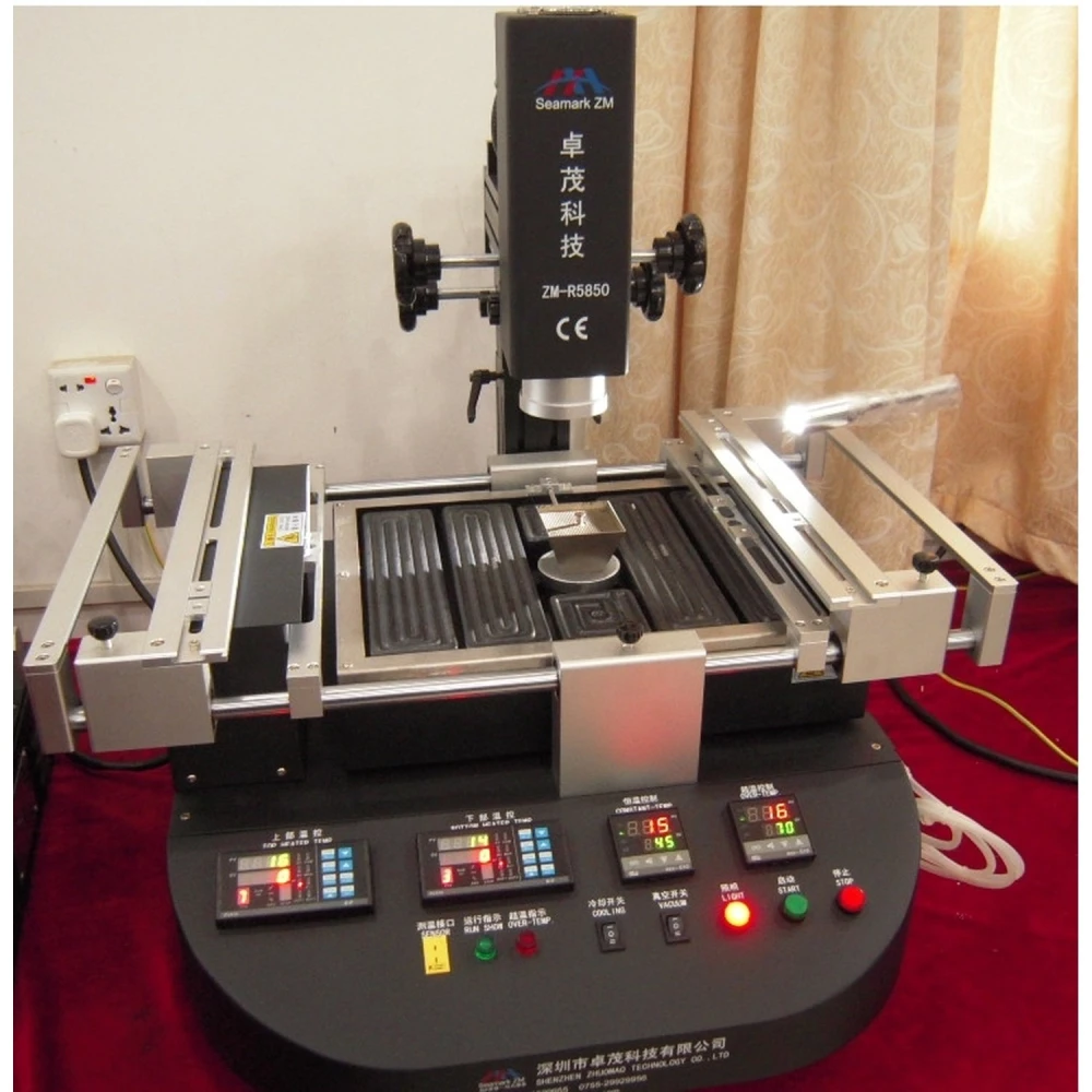 Estación reballing Zhuomao ZM-R5850 con control de temperatura avanzado