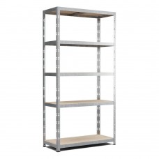 Sturdy and Versatile Metal Shelving 180x90x40 cm with 5 Shelves, Quick and Easy Assembly, 175 kg Shelf Capacity per Shelf, Galvanized Finish