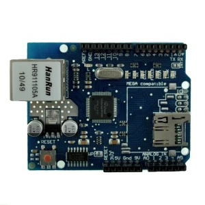 Ethernet Shield W5100 compatible Arduino para proyectos con Arduino UNO y MEGA