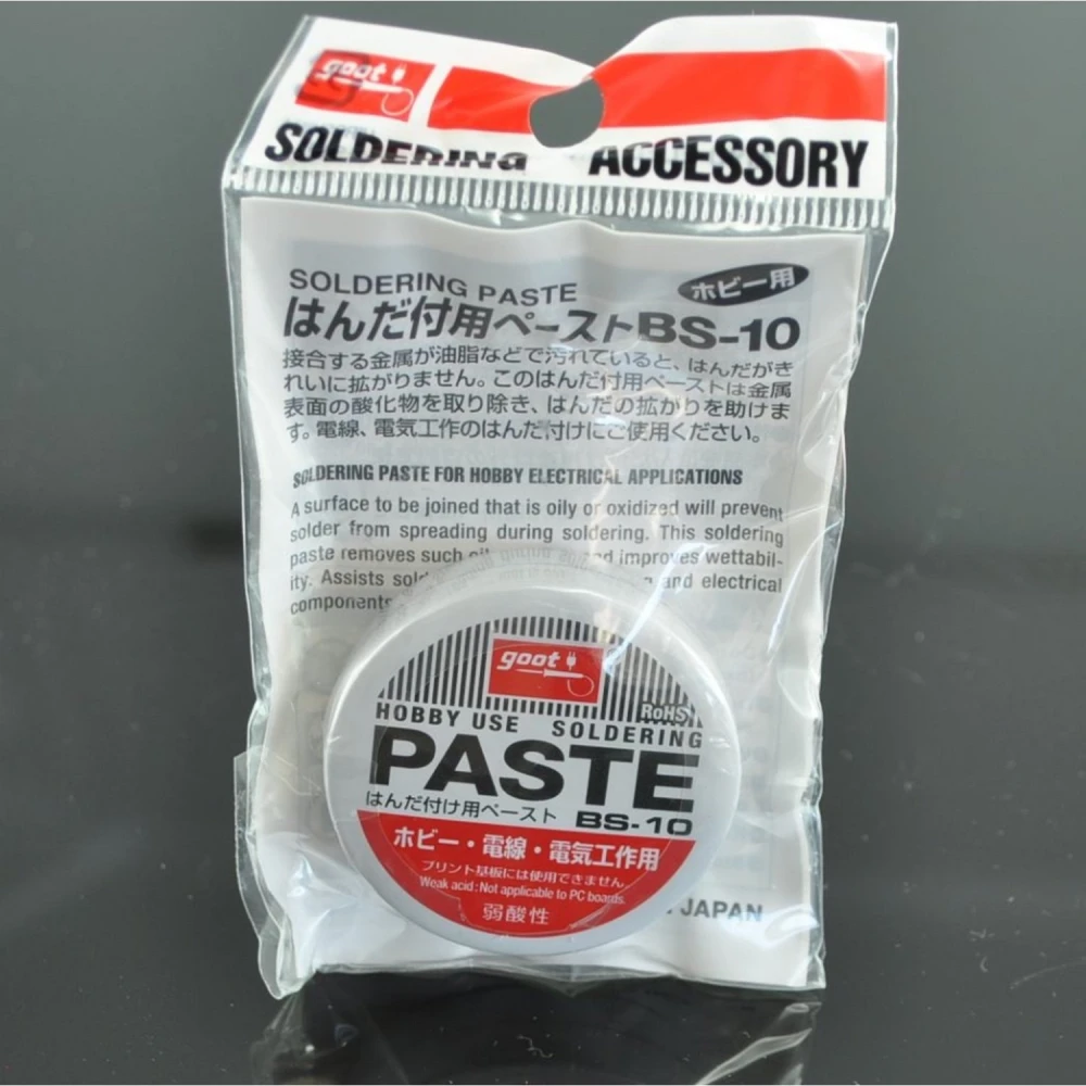 Flux Goot Bs-10: Pasta de soldar para cables y terminales de gran tamaño