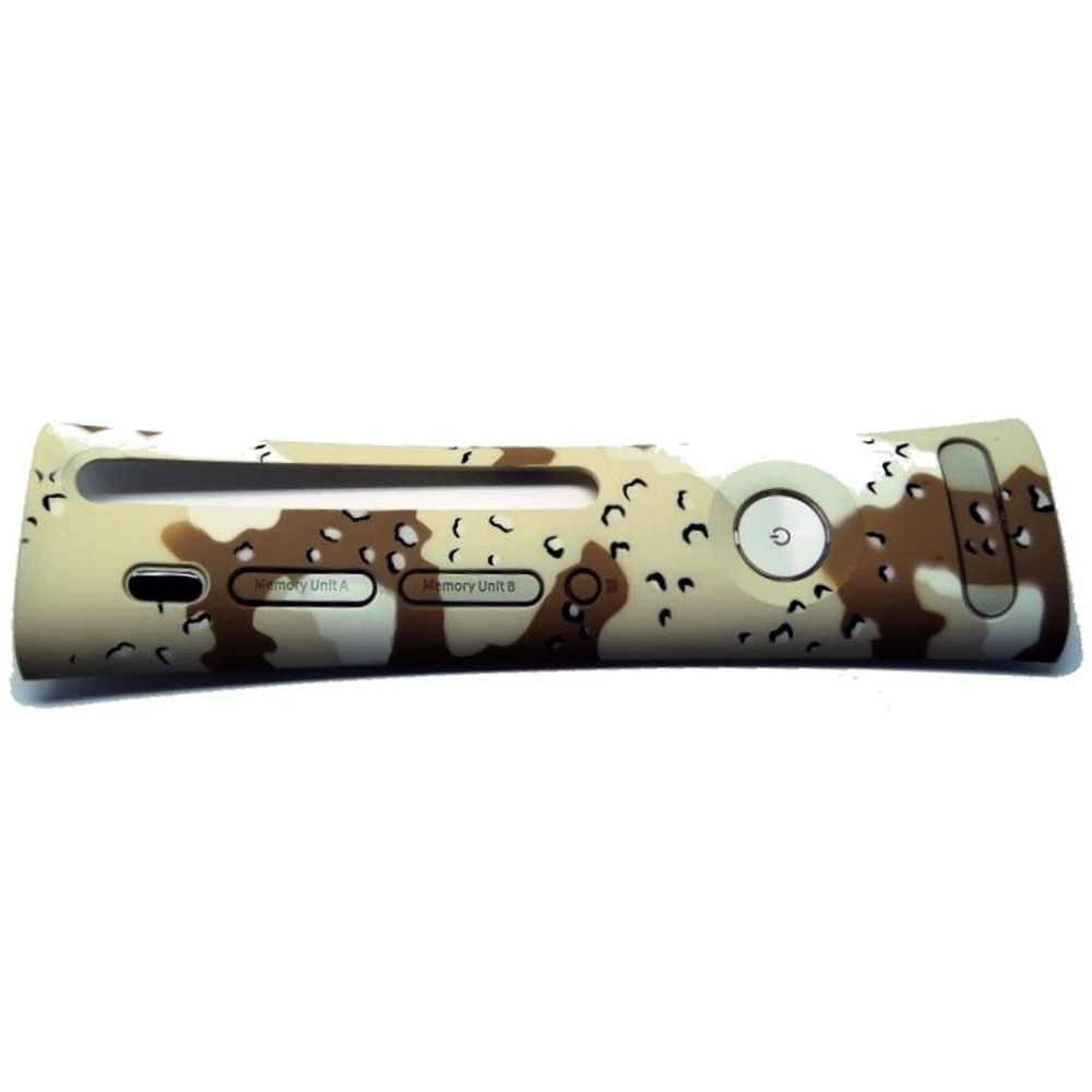 Frontal Xbox 360 Camuflaje Beige Marrón para personalizar tu consola Xbox 360