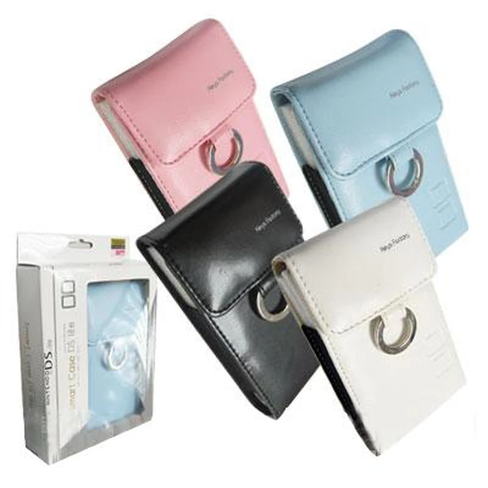 Funda de cuero NDS Lite azul marino - Bolsa con anilla Smart Case DS Lite