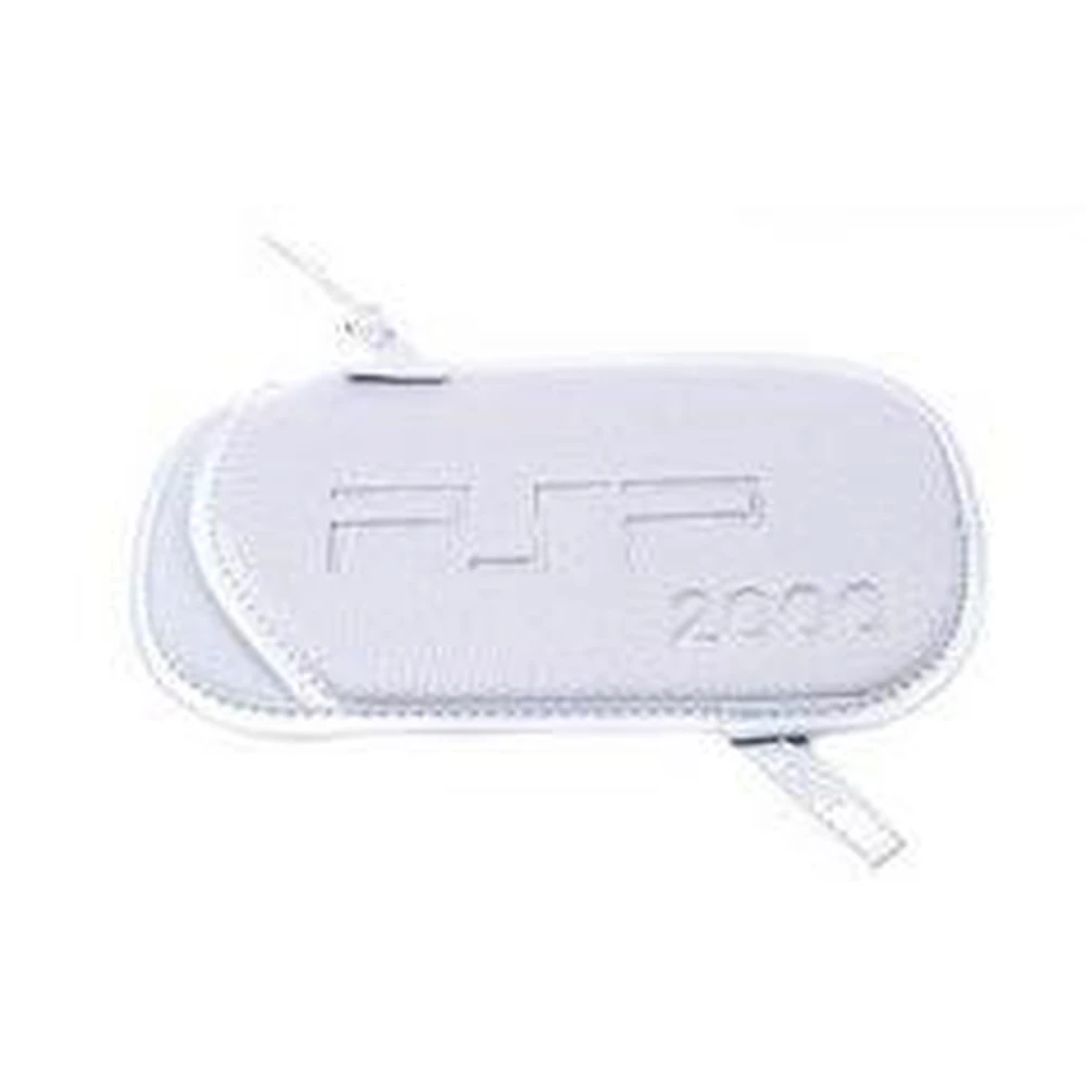 Funda PSP Slim blanca con correa para PSP 2000 y PSP 3000