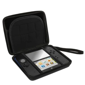 Funda rígida Nintendo 2DS con cremallera para almacenamiento y transporte
