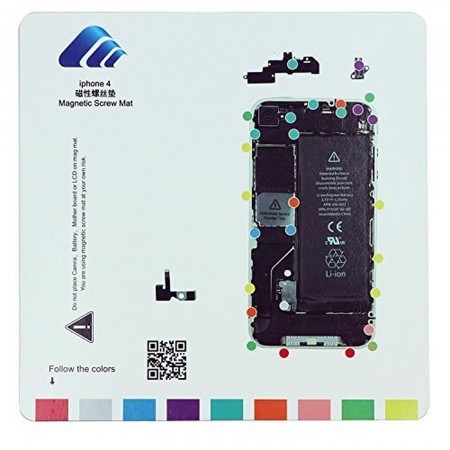 Voor Iphone 4 Professionele magnetische padgeleider Mag Schroefhouder Mat REPAIR PARTS IPHONE 4  2.00 euro - satkit