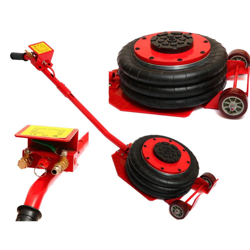 Gato Neumático 3 Toneladas Triple Bolsa de Aire Inflable Heavy Duty para Coches