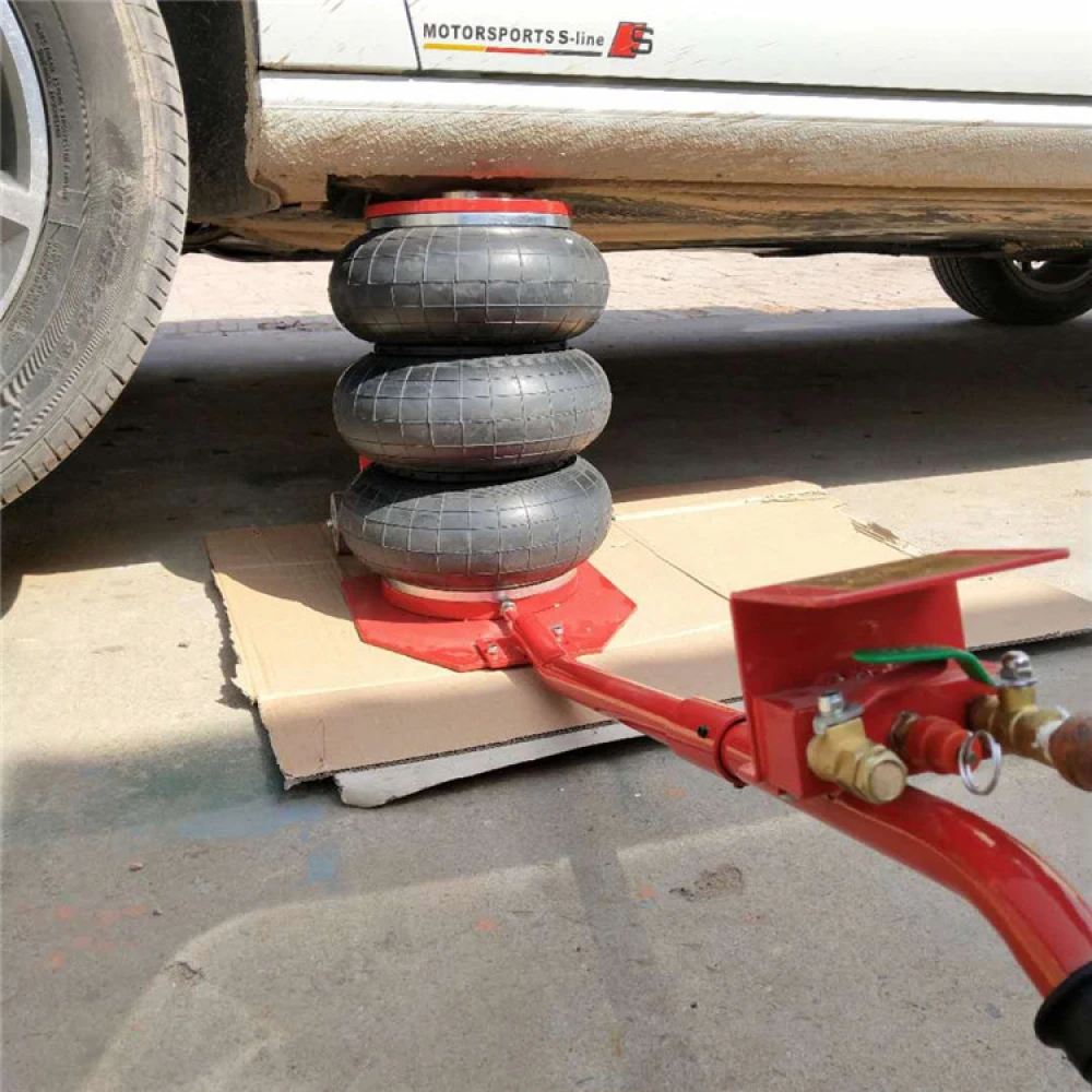 Gato Neumático 3 Toneladas Triple Bolsa de Aire Inflable Heavy Duty para Coches