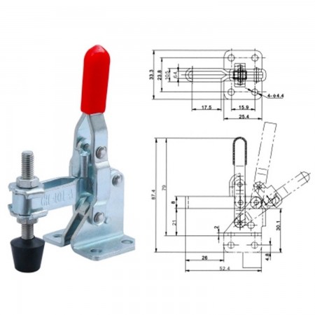 gh-101a Capacity Quick Holding Horizontal Toggle Clamp MLINK LCD2 Soldering tweezers Mlink 3.00 euro - satkit