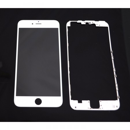 Glas WIT vervangend buitenscherm voor Iphone 6Splus 5,5  + zelfklevende bezzel. LCD REPAIR TOOLS  4.50 euro - satkit