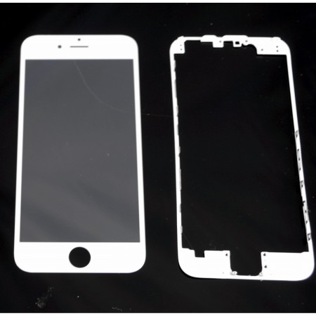 Glass WHITE Replacement Front Outer Screen For Iphone 6s 4,7  + adhesive bezzel IPHONE 5  4.50 euro - satkit