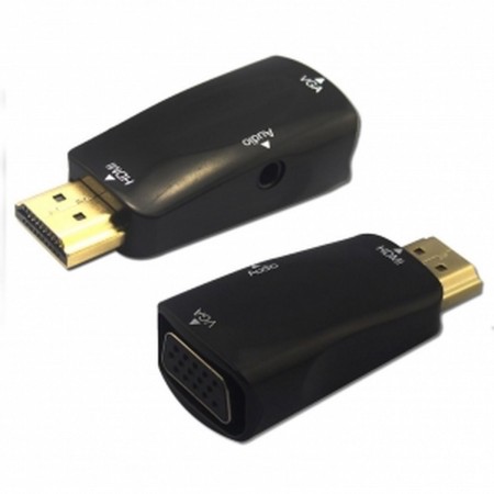 Goudgebonden HDMI naar VGA+Audio-adapter (mannelijk naar vrouwelijk) PC COMPUTER & SAT TV  8.60 euro - satkit