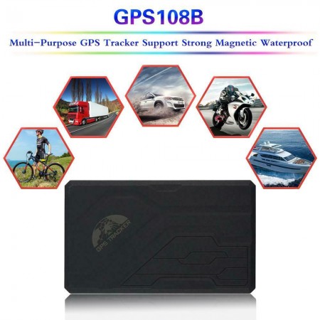 Localizador con Bateria GPS/GPRS 108B SOS Alarma TK108B para Vehículos