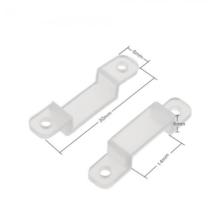Transparent silicone fixing clip 12dc LED strips 