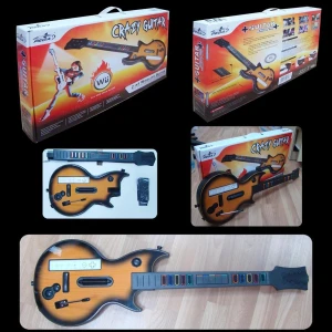Guitarra Inalambrica Wii Crazy Guitar para juegos musicales compatibles