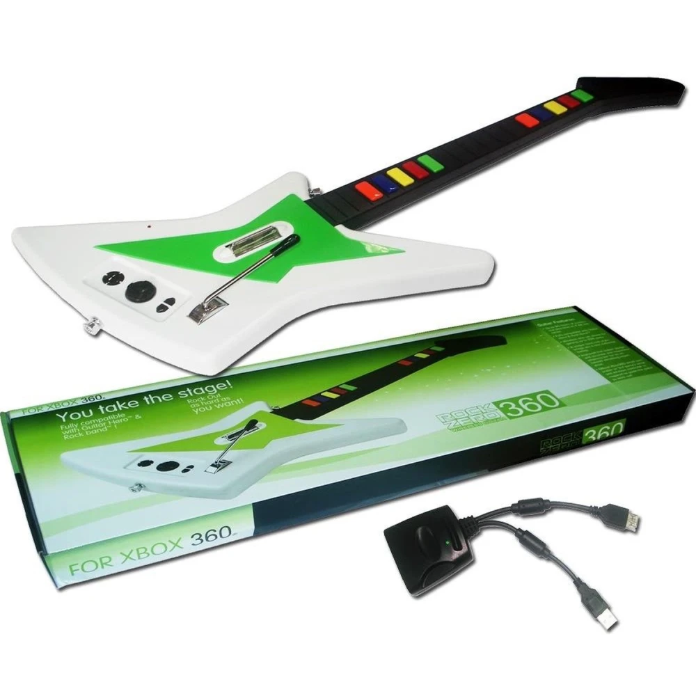 Guitarra inalambrica Xbox 360 compatible con Guitar Hero y Rock Band