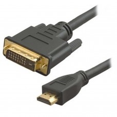 Hdhdmi To Dvi 124 Pins Dual Link Male-Male  With Gold-Plated Connectors