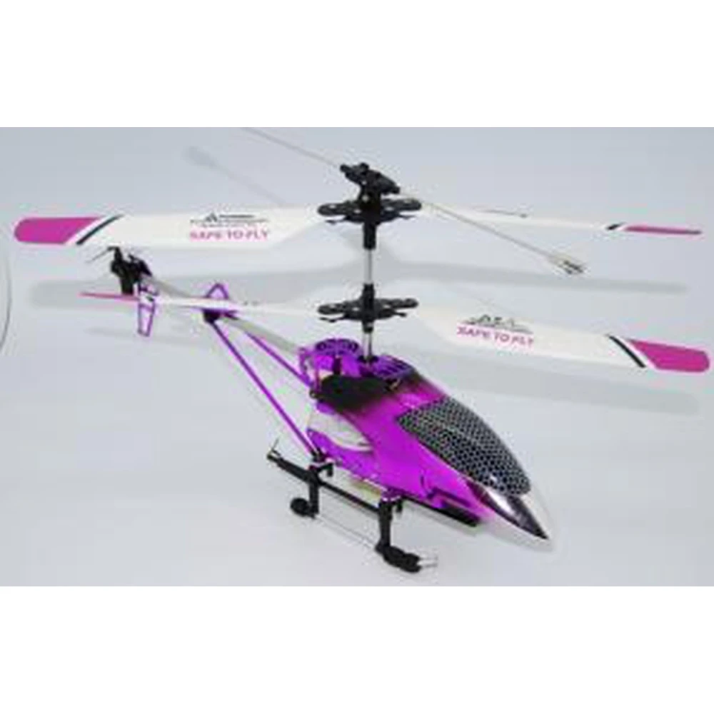Helicóptero radio control M-1 V2 morado con accesorios completos