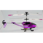 Helicóptero radio control M-1 V2 morado con cargador y accesorios